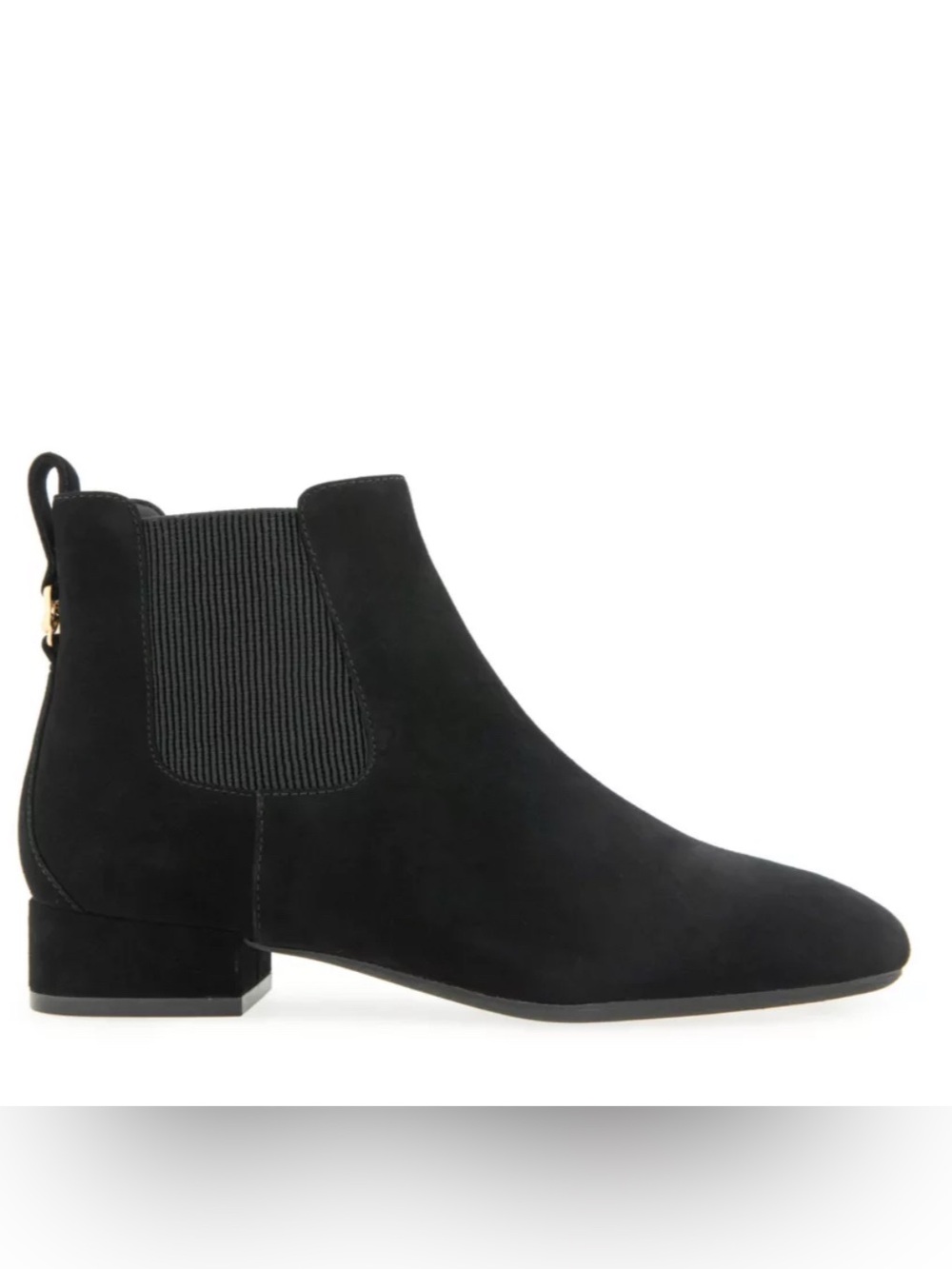 Aerosoles Nancilee Chelsea Boot In Black Suede Leather Women’s Size 8M New